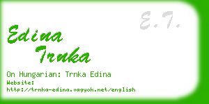 edina trnka business card